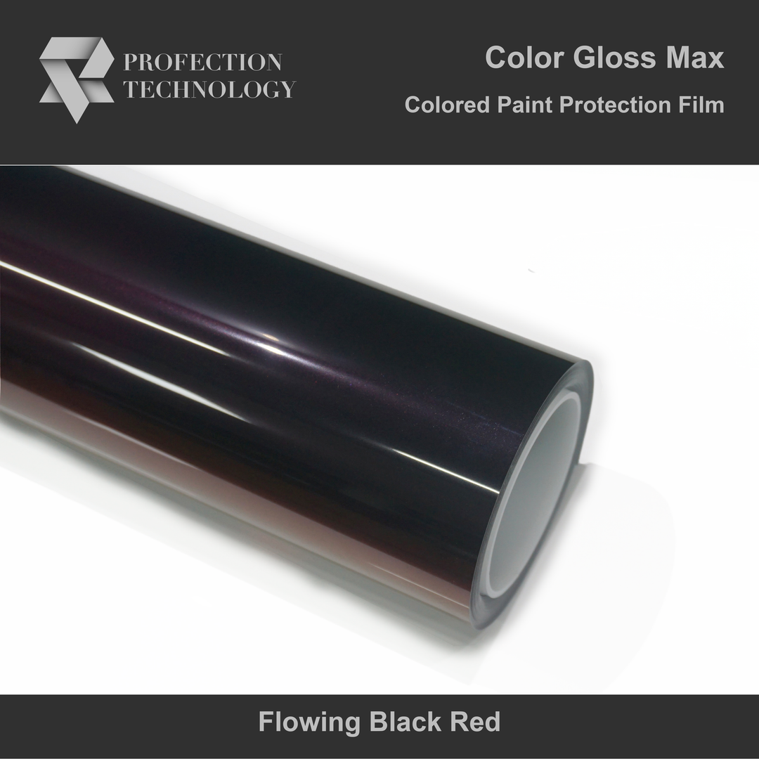 Max Gloss Paint Protection Film Flowing Black Red